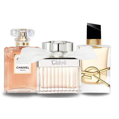 3 Parfum Combinatie - Coco Mademoiselle van Chanel, Libre van Yves Saint Laurent en Chloé Signature [100 ml elk]